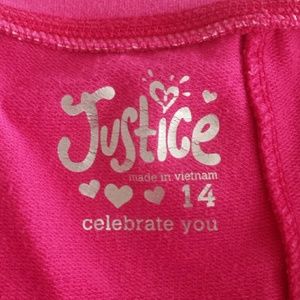 Justice Bottoms - Justice Hot Pink Fold Over Shorts Justice Bottoms - Justice Hot Pink Fold Over Shorts